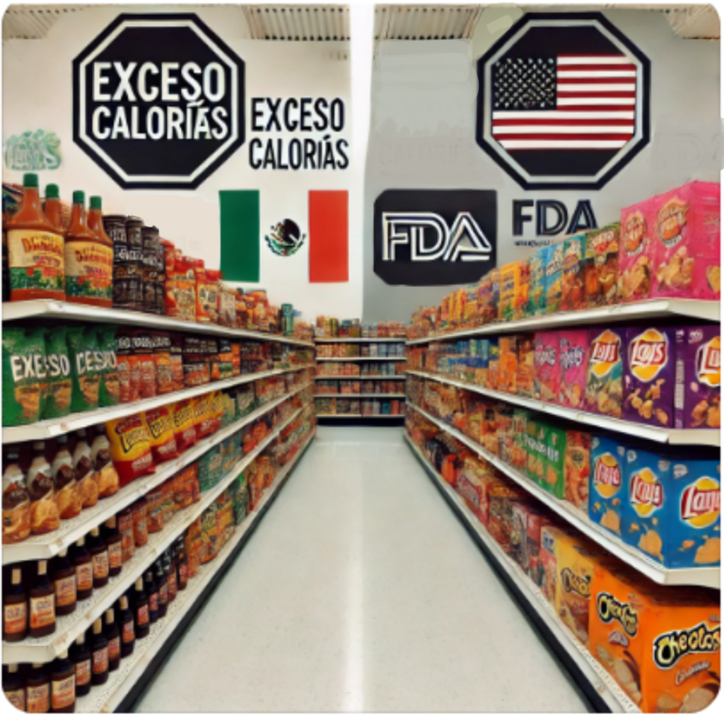 Etiquetado de México vs. Estados Unidos